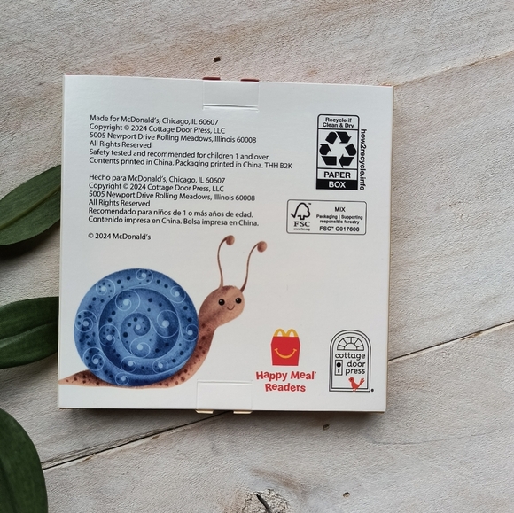 McDonald's Happy Meal Readers 2024 Little Bee A Garden Story Board Book New - Picture 2 of 4